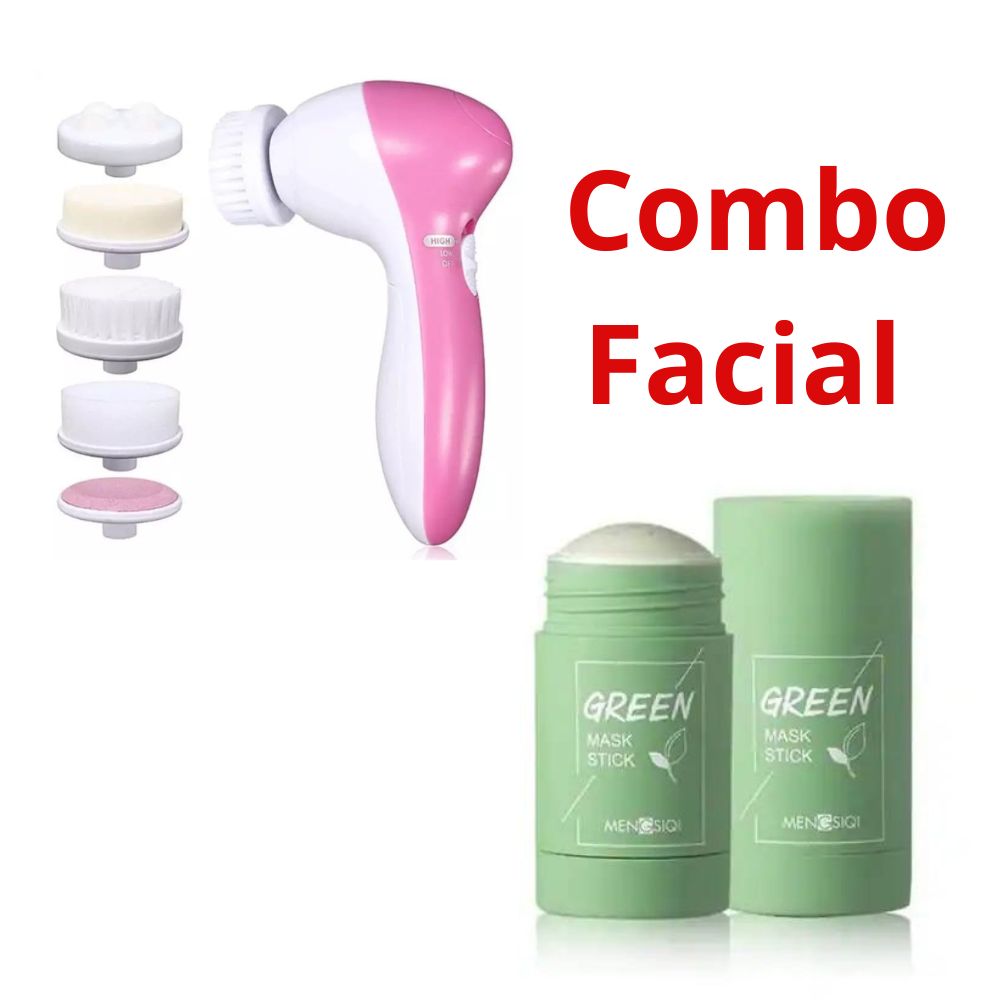 Mascara de Té Verde Cepillo 5 en 1