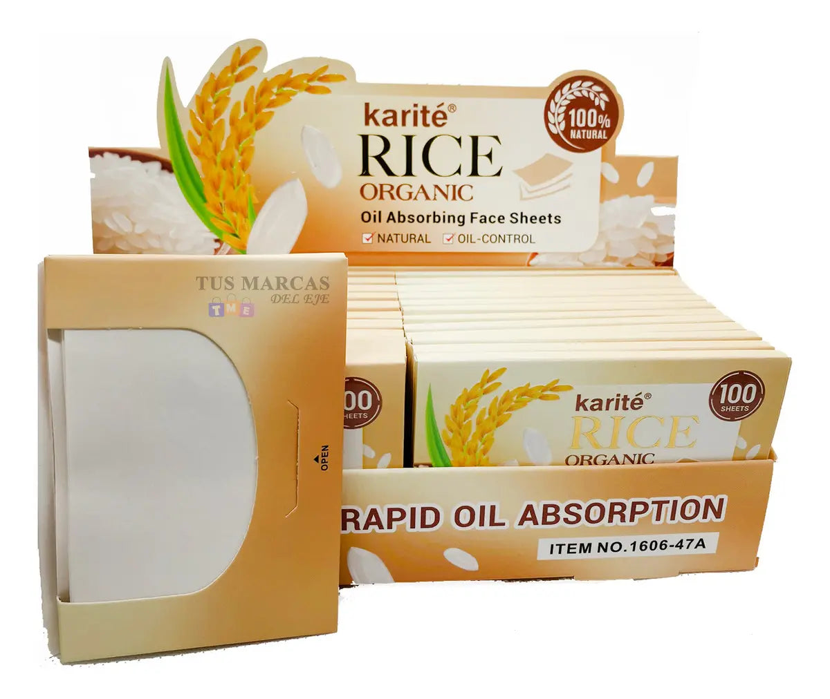 Papelitos de Arroz Faciales Antigrasa