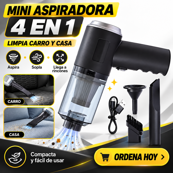 Mini Aspiradora 4en1 carro y casa