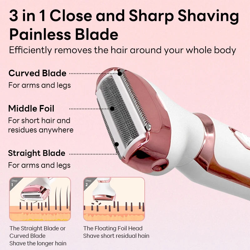 4-in-1 Painless Epilator and Trimmer Kit - view 3