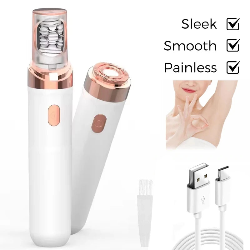 2-in-1 Electric Epilator and Facial Shaver