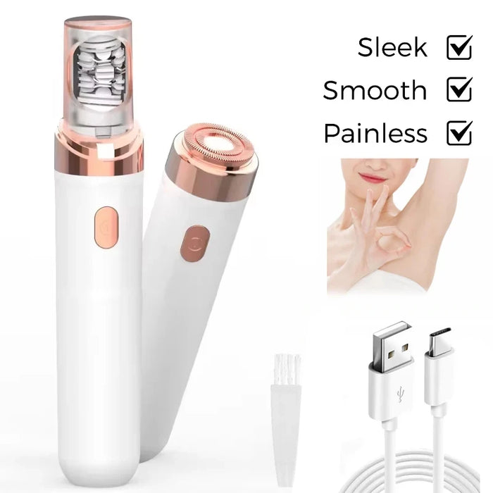 2-in-1 Electric Epilator and Facial Shaver