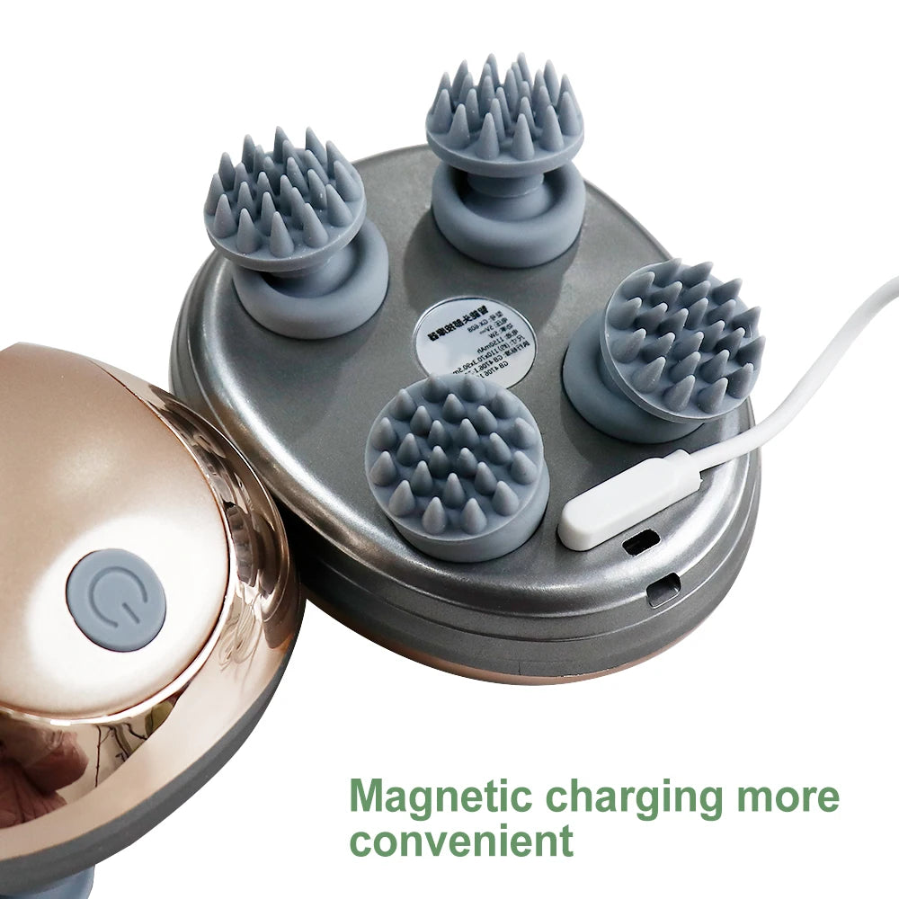 Silicone Scalp Massager, 6 Modes - view 4