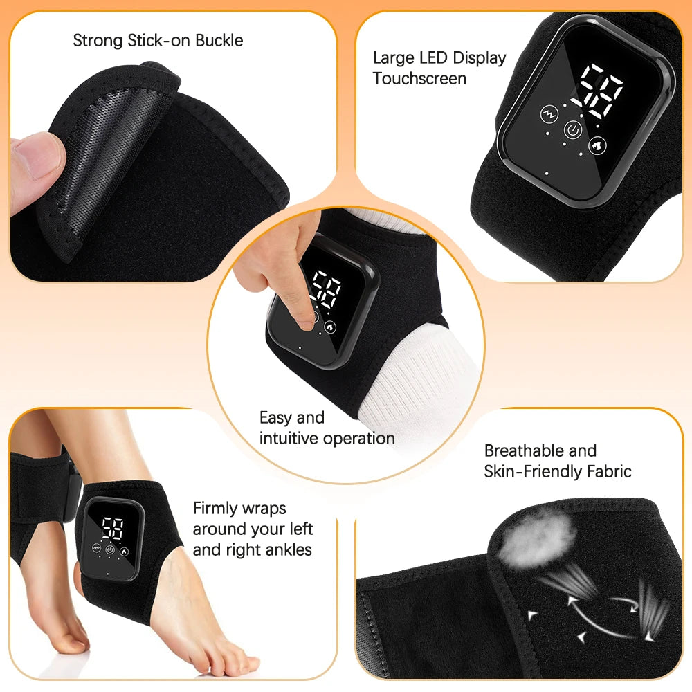Heated Ankle and Foot Massage Wrap - view 4