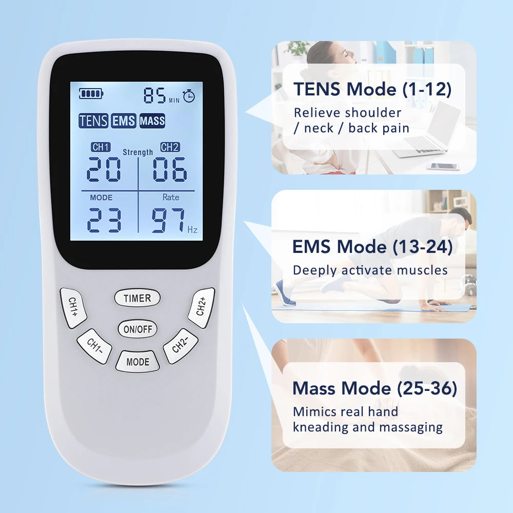 36-Mode EMS and TENS Muscle Stimulator - view 4