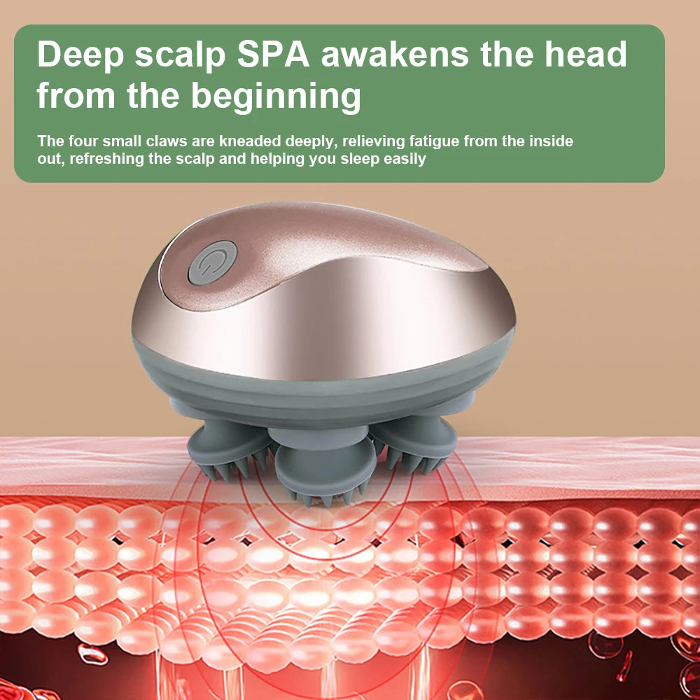 Silicone Scalp Massager, 6 Modes - view 3