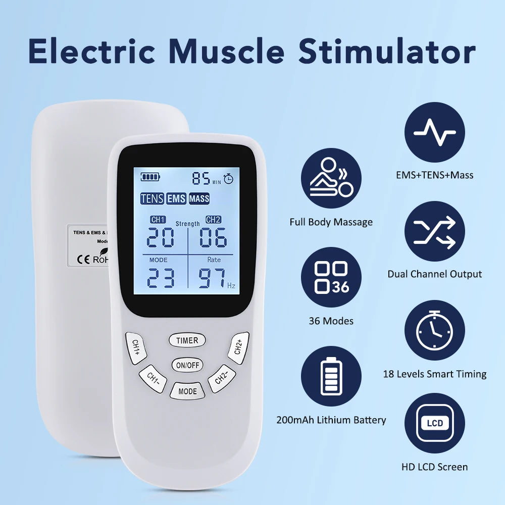 36-Mode EMS and TENS Muscle Stimulator - view 2