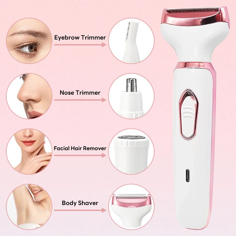 4-in-1 Painless Epilator and Trimmer Kit - view 4