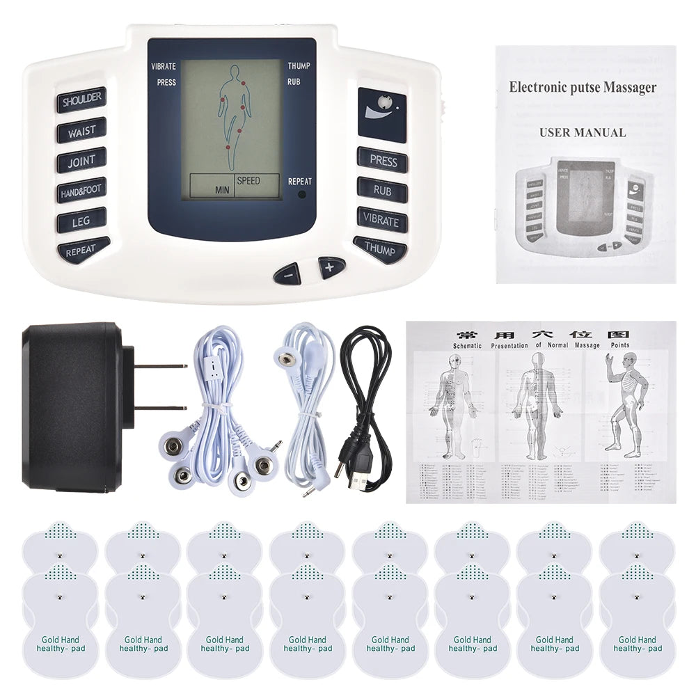 EMS TENS Unit with 16 Electrode Pads - view 2