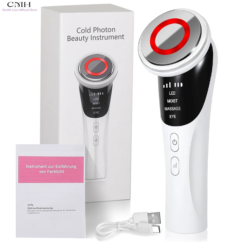 4-in-1 Hot and Cold LED Facial Massager - view 3