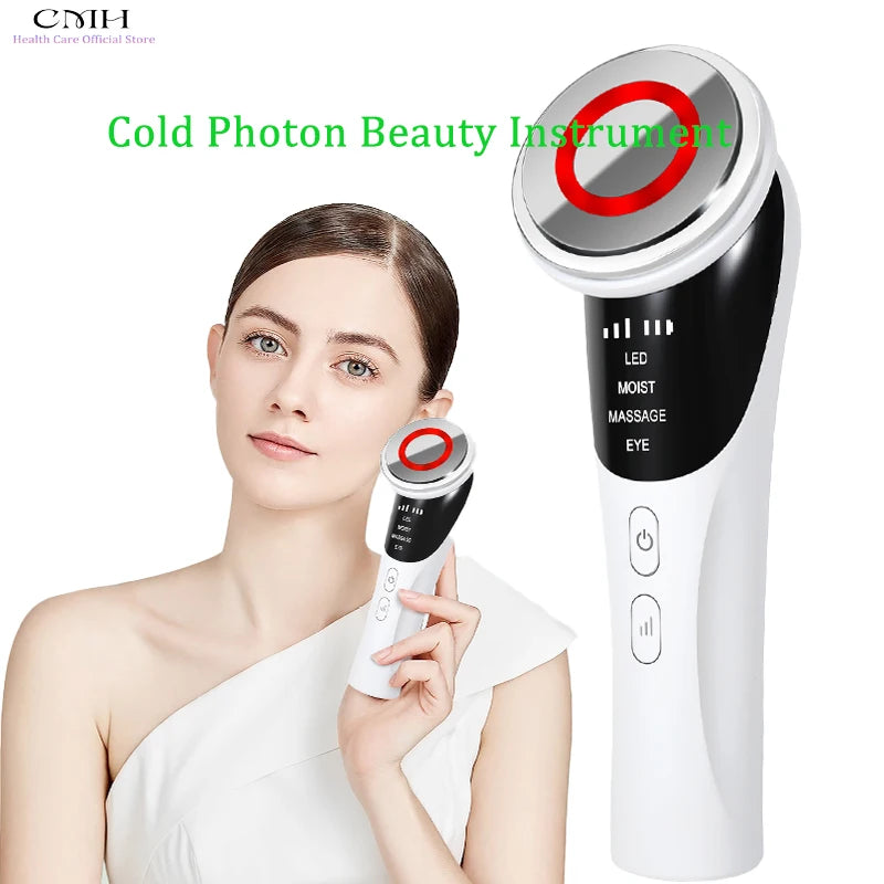 4-in-1 Hot and Cold LED Facial Massager