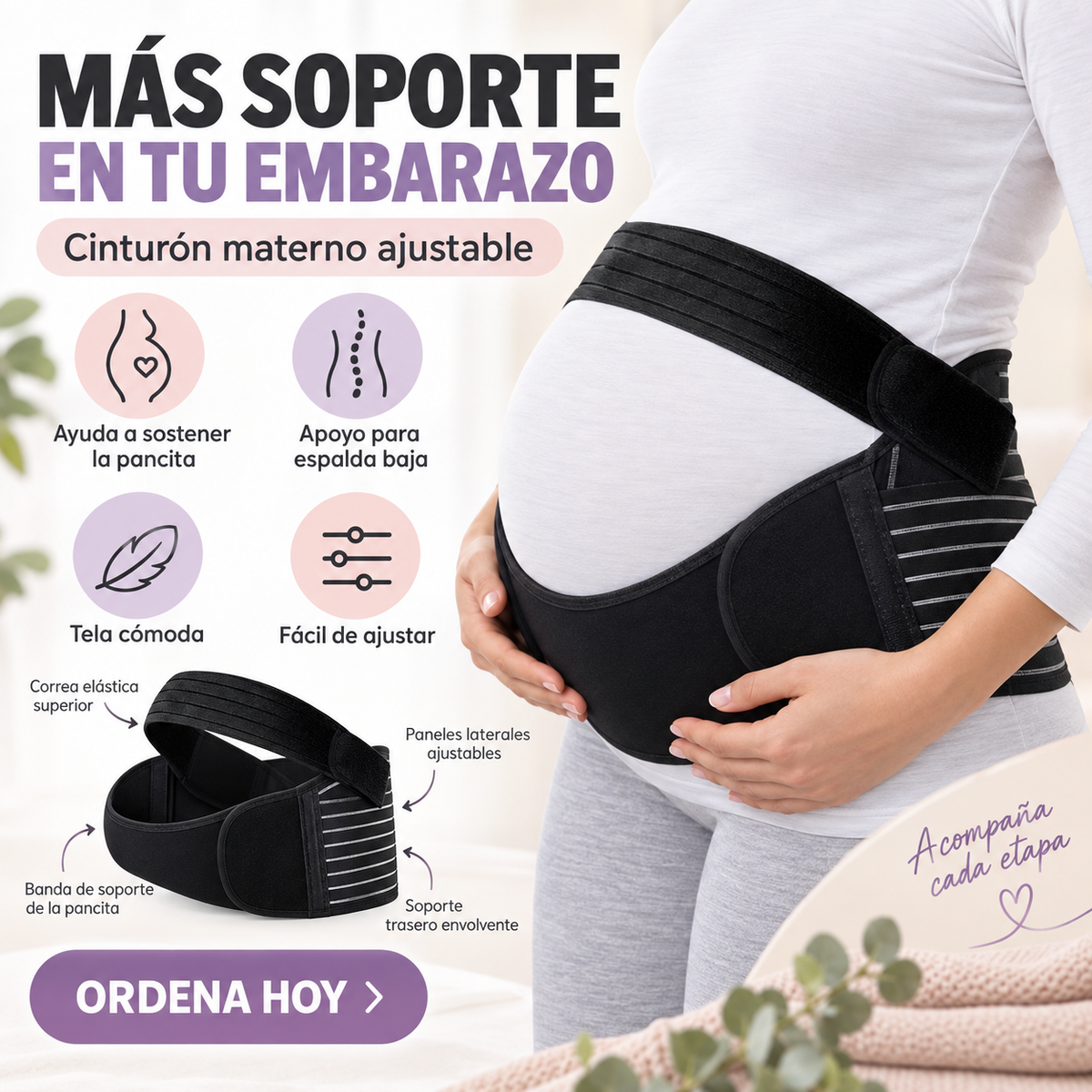Faja Lumbar y Abdominal Materno