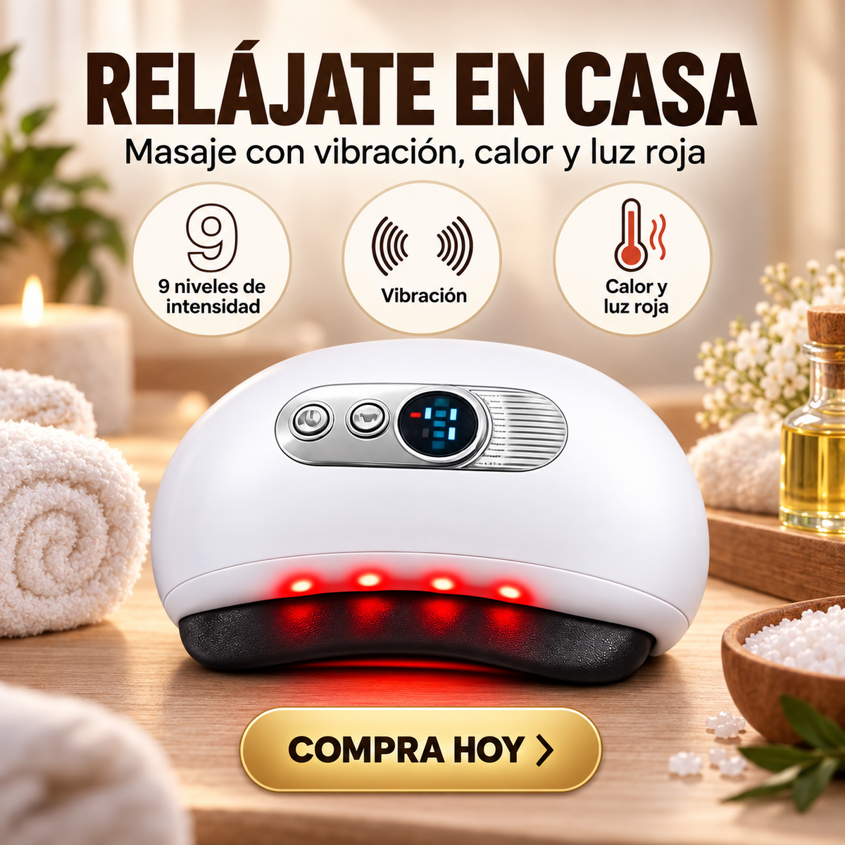 Masajeador Facial Terapia Calor Y Frio